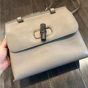 Gucci Small Bamboo Leather Satchel bag